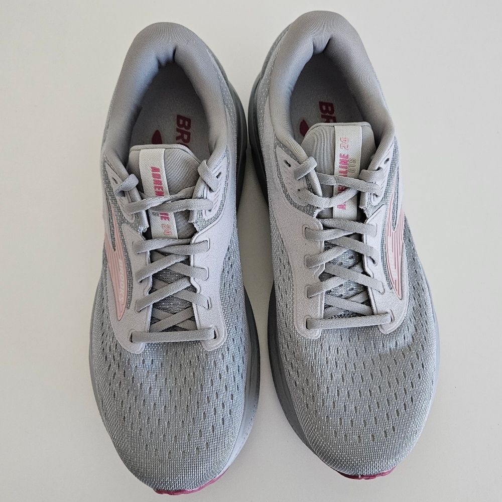 Brooks | Adrenaline GTS 24 Alloy/White/Zephyr Sneakers Shoes Women 10.5 Wide (D) - Picture 5 of 10